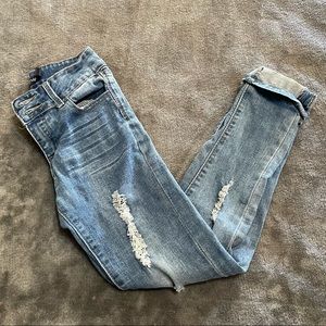 Blue Candy Girls Distressed Jeans Pants